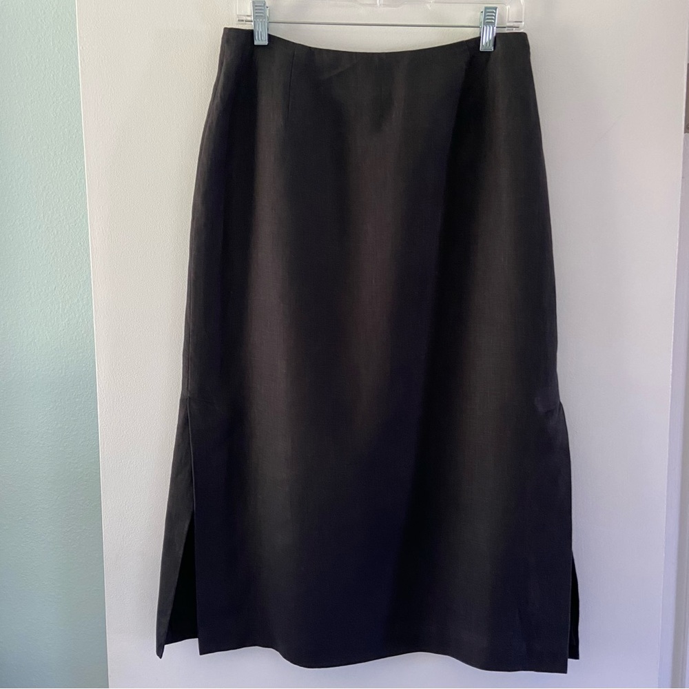 Brooks Brothers Black Midi Skirt